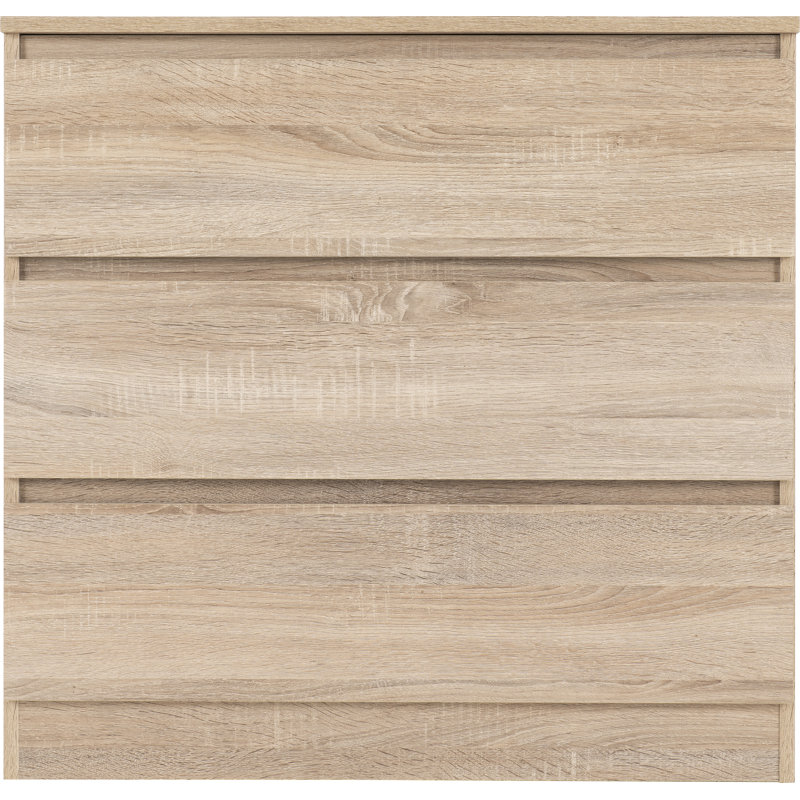 Braunstein 3 Drawer Chest, Sonoma Oak