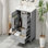 Meuble-lavabo 30 po avec lavabo, une porte avec tablette et trois tiroirs, porte à fermeture douce, gris