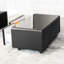 Table basse moderne avec réfrigérateur, chargement sans fil, son, Interface, tiroirs réfrigérés au fini noir mat,-860421111
