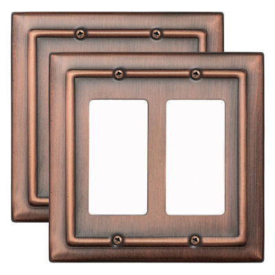 Architectural 2-Gang Rocker Standard Wall Plate
