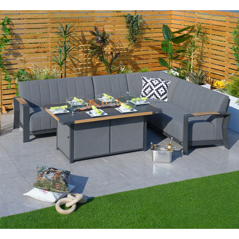 Stills 6 - Person Patio Conversation Set with Cushions