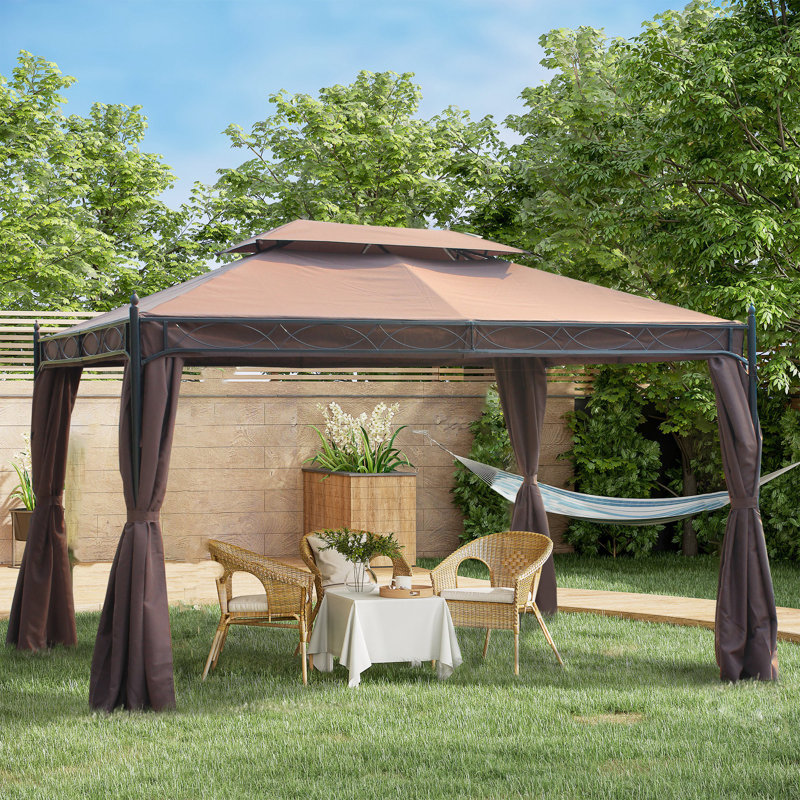 Bertha 4m x 3m Steel Patio Gazebo