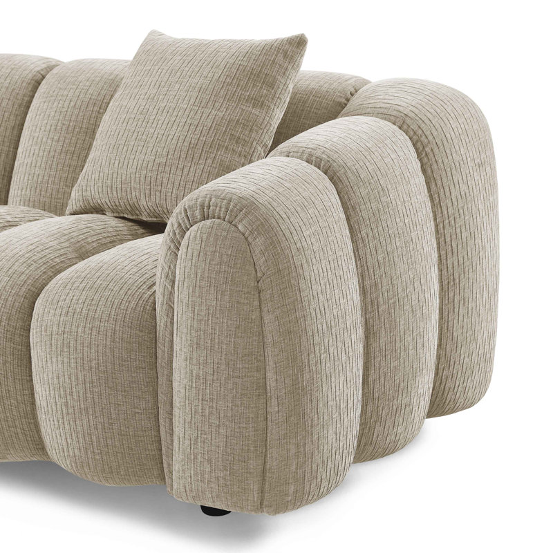 Ollis Minimore Modern Style Modular Free Combination Super Star Sofa Type3, Sand