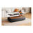 Modern Black Rectangular LED Lights Coffee Table With 2 Drawers In 47.2"-437799137