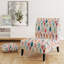 Formes géométriques pastel scandinaves - Fauteuil de chambre rembourré moderne, fauteuil d'appoint géométrique moderne