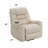 Nairi Ivory Leather Aire Power Motion Recliner With Lift