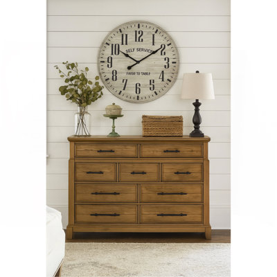 Commode 9 tiroirs - Finition caramel