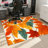 Autumn Maple Leaf Area Rug, Vibrant Fall Colors, Machine Washable Non Slip, Indoor Decor for Living Room Bedroom Entryway Front Door Kitchen Balcony Apartment Cozy Home-129036990