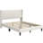Upholstered Bed Frame with Channel Tufted Headboard-124323809-97872335