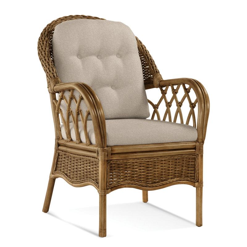 Chaise avec accoudoirs rembourrée Everglade, Performance Crypton coquille d'œuf; 0884-93, La Havane