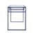 Glass Top & Blue Finish Writing Desk