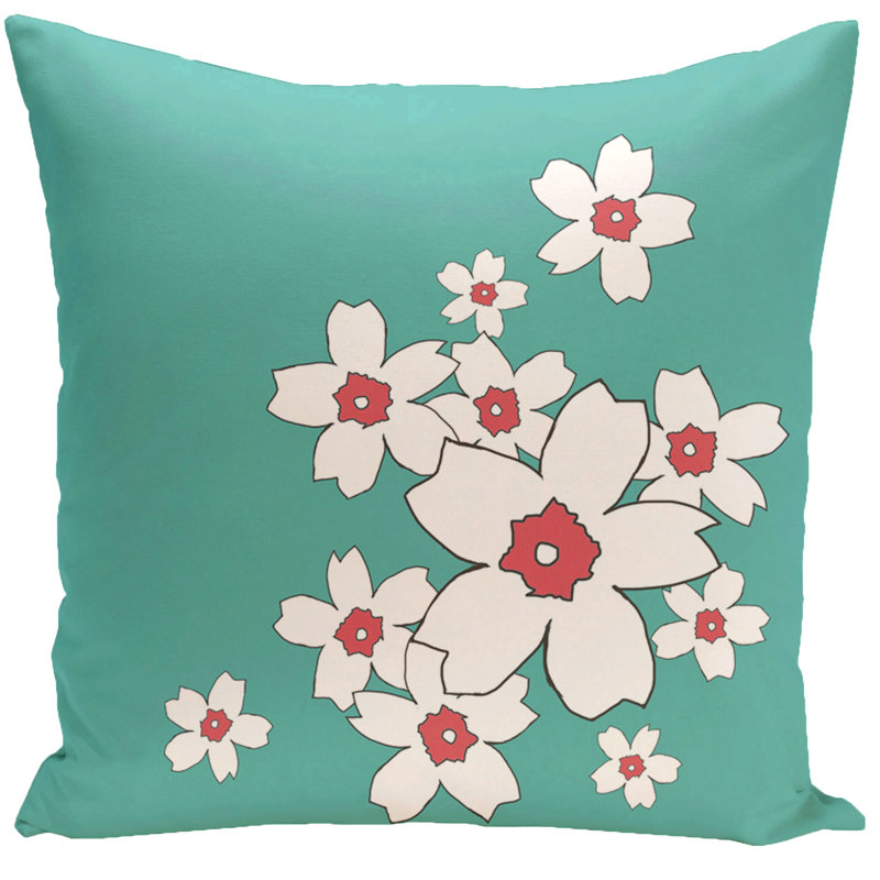 Housse de coussin carré et insert, H 18 po x l 18 po, Jade