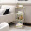 Annerike Gold Glass 4 Tier Side Table