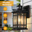 Lampe murale d'extérieur à détecteur de mouvement, plage de détection réglable pour l'extérieur de la maison-1074144964
