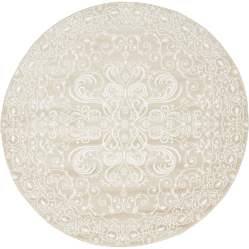 Anah Oriental Indoor Rug, Round 5'