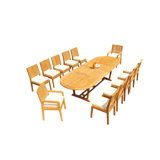 Mas Outdoor 7 - Piece Teak Dining Set