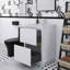 Meuble-lavabo autoportant brillant avec comptoir en résine de pierre et tiroirs à fermeture en douceur-1539565726-1539565720