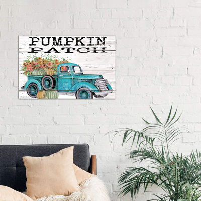 Pumpkin Patch Truck - Print on Canvas