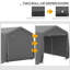 Mini serre d'extérieur avec porte grillagée et fenêtres Outsunny