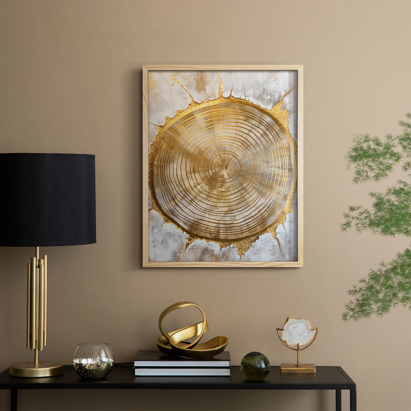 ABSTRACT Series CLxxvII, reproduction encadrée - bois massif, H 11 po x l 9 po