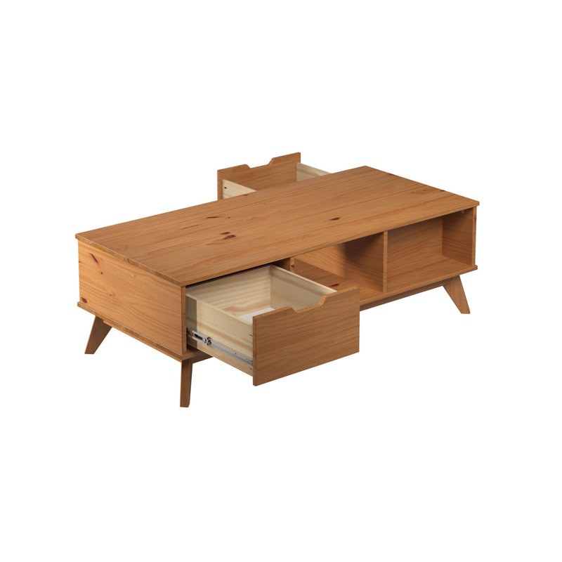 Ferncliff Solid Wood Coffee Table with Storage