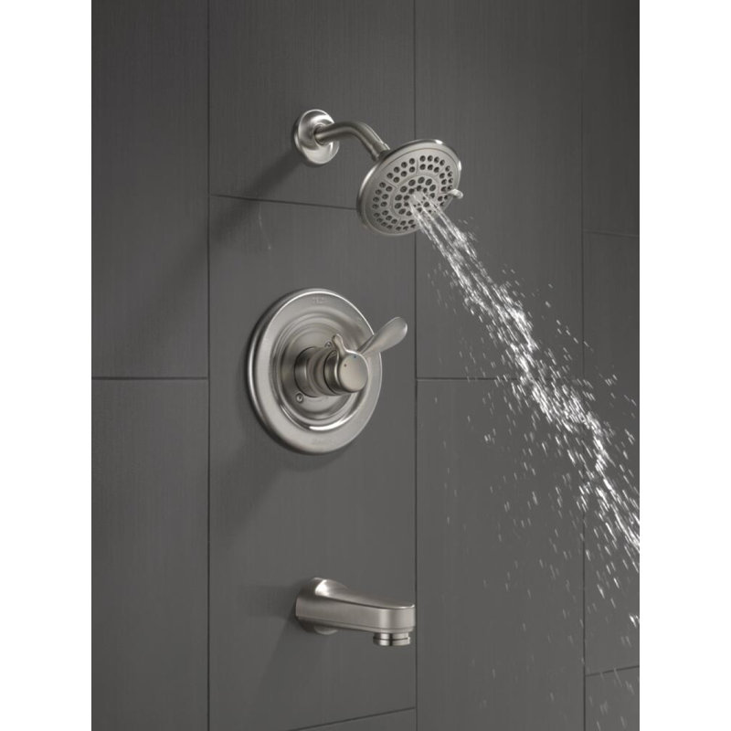Robinet de baignoire et douche avec moniteur Classic, Acier inoxydable
