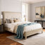 Bed California King Bedroom Engineered Wood Farmhouse Beige