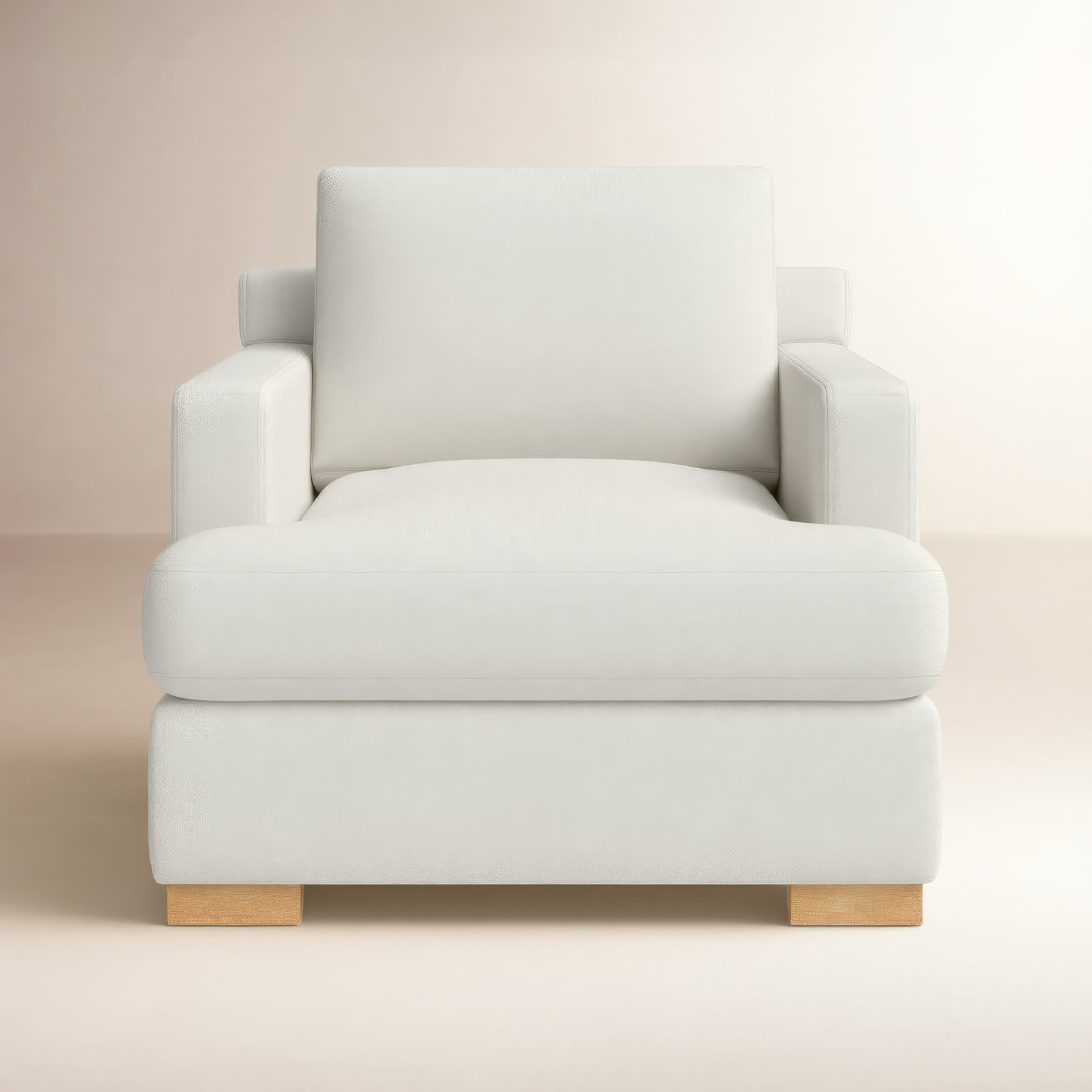 Byers Upholstered Armchair, Flannigan Cotton