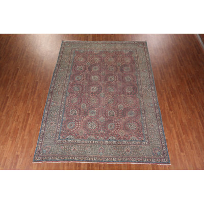 Tapis traditionnel rose rétro 10 x 13