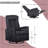 Upholstered Polyester Swivel Recliner-653407839