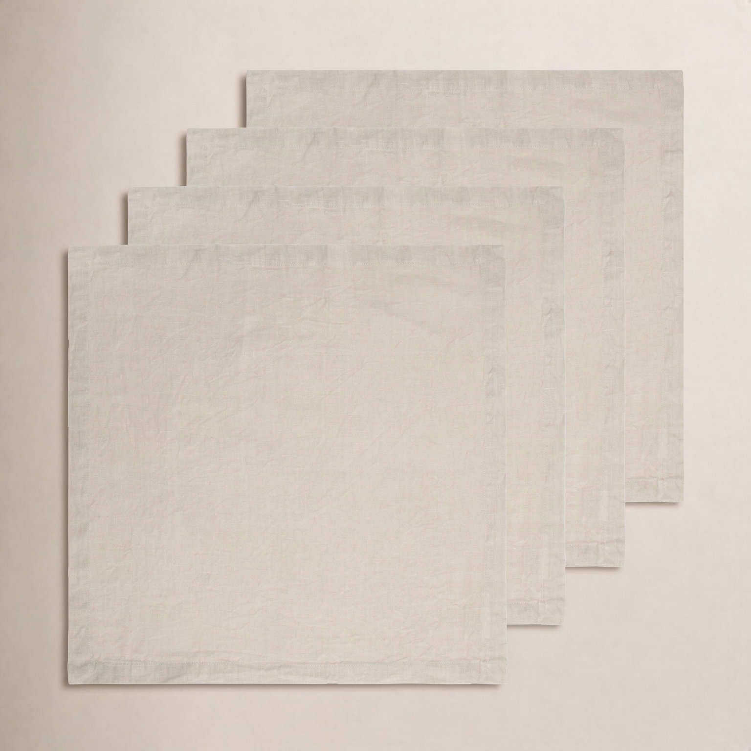 Dalissa Reversible Linen Napkin, Stone
