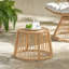 Table d'appoint en rotin pour le salon