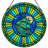 12"H Pirate Ship Stained Glass Window Panel