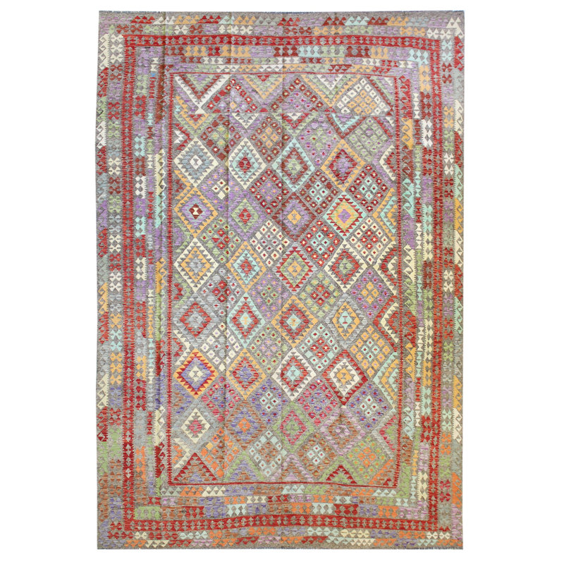 Uzbek One-of-a-Kind Rectangle 10' X 14'11" Hand Knotted Area Rug