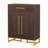 29.52" Wooden Entryway Shoe Storage Cabinet with Doors