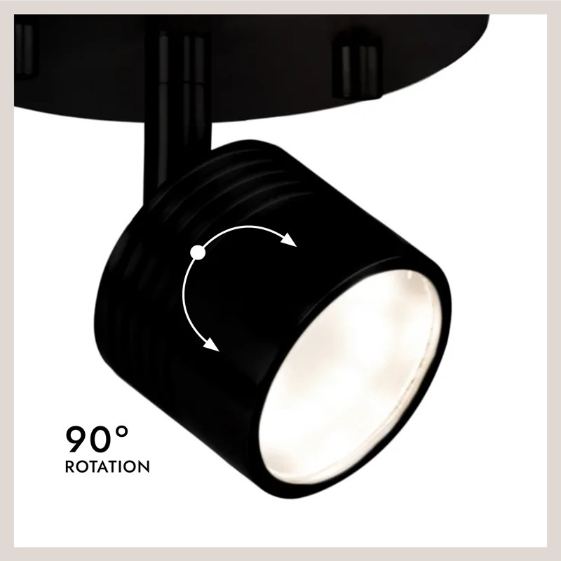 Lyra 4.88'' 1 -Light Fixed Track Track Kit with Dimmable and Adjustable Head, Brushed Nickel