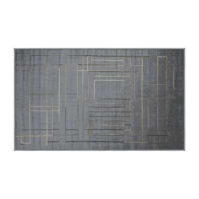 Tapis gris lavable à la machine