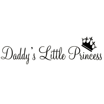 Décalcomanie murale little princess daddy Hunsaker