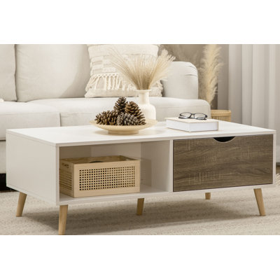Four Leg Coffee Table with Storage