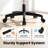 Nikyia  Ergonomic Mesh Office Task Chair with Deep and Wide seat-106361731