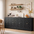 Sideboard Cabinet With 4 Doors Set Of 2