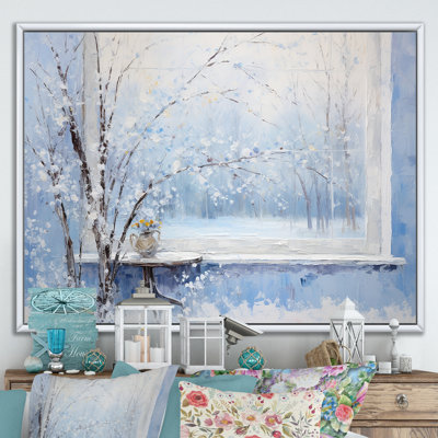 «Winter Landscape Snowfall Forest II - Winter Landscape», art mural