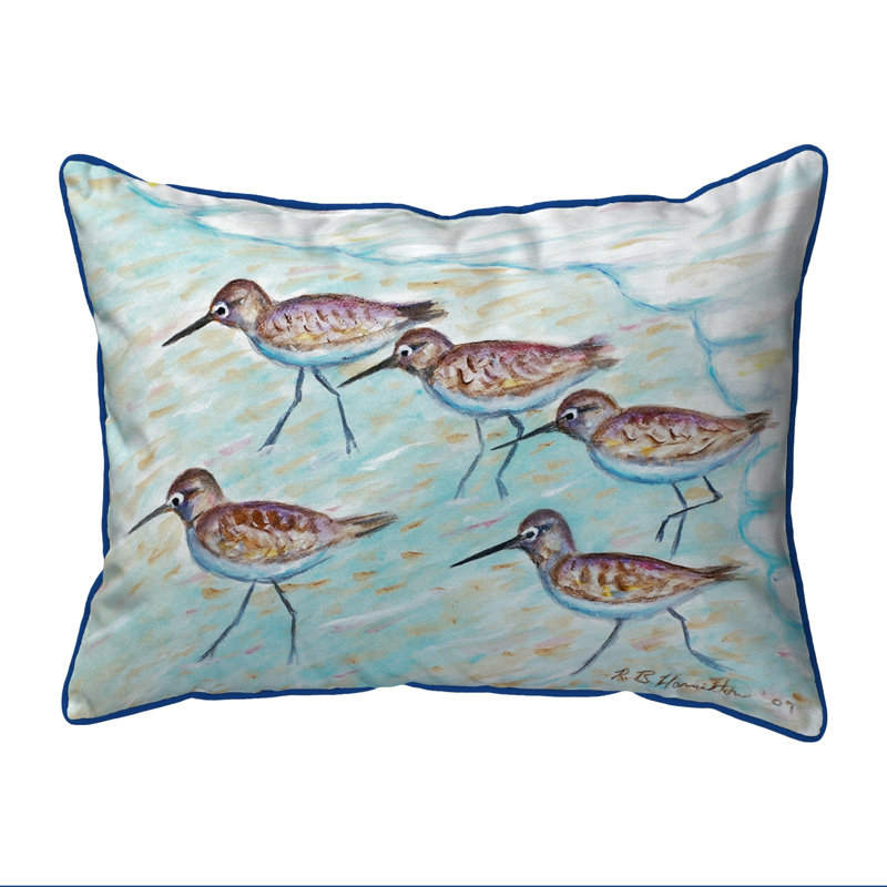 Housse et insert de coussin carré Sandpipers, H 22 po x l 22 po