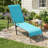 All-Weather Adjustable Folding Patio Chaise Lounge Chair, Multi-Gear Adjustable Backrest & Breathable Water-Resistant Fabric, Suitable For Poolside, Backyard, Patio-795903215-795903248