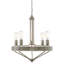 Lustre campagnard moderne 25 lumières à 5 lumières de 25 po, lustre suspendu de style industriel, design ouvert rustique,