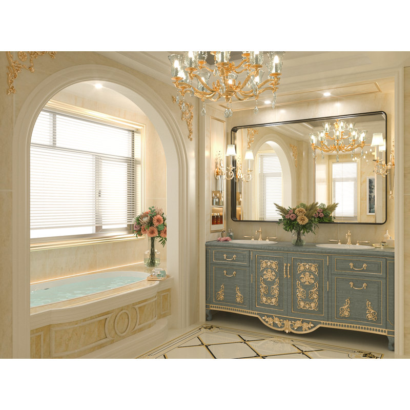 Tyro Bathroom Decorative Home Decor Corner Hangs Accent Mirror