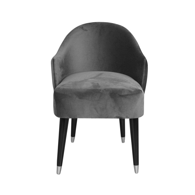 Emi Upholstered Barrel Chair, Grey