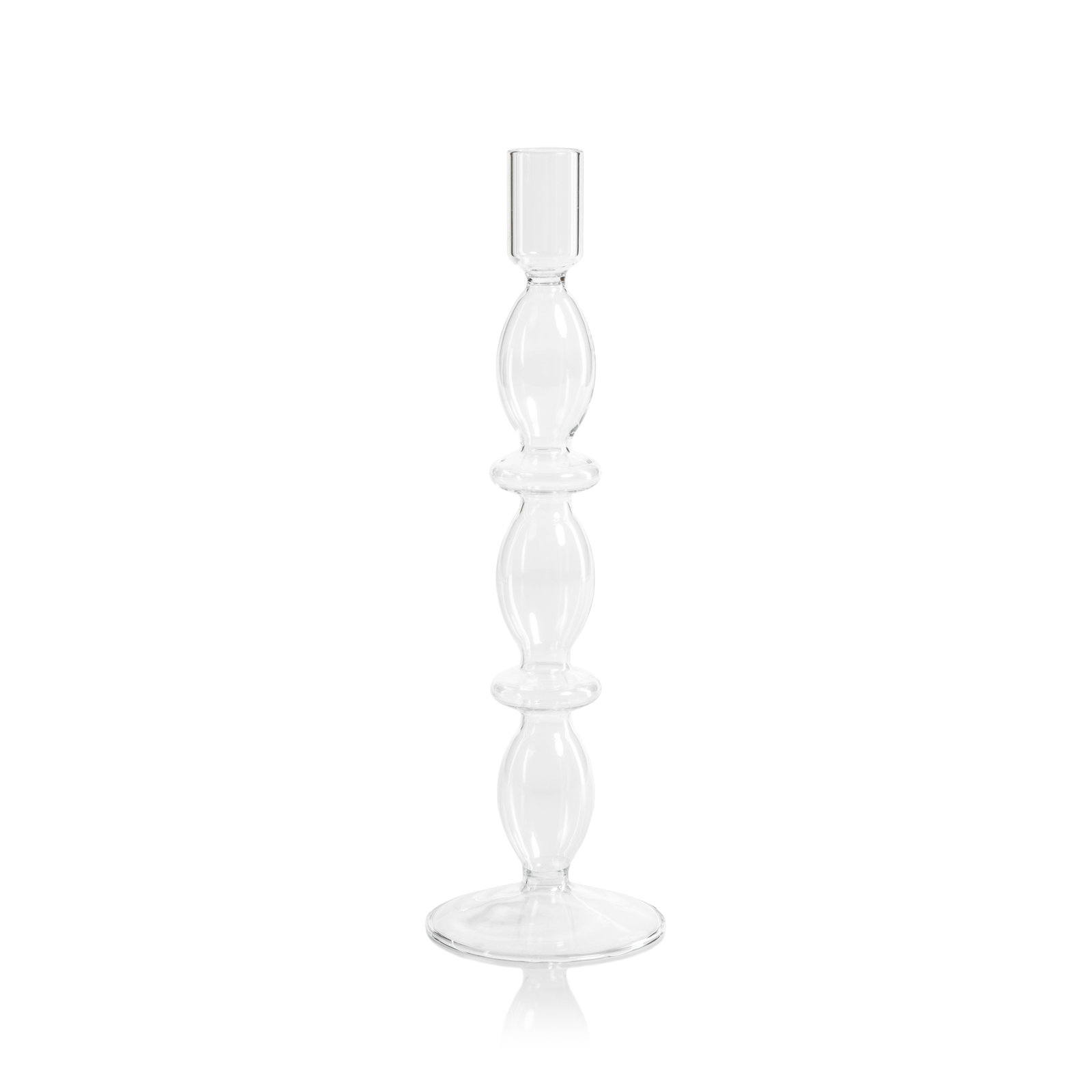 Adrienna 4-Piece Glass Candlestick Set