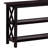 Deep Merlot Sofa Console Table, With 2-Shelf