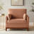 Chenille Accent Chair With Solid Rubberwood Legs-125004290